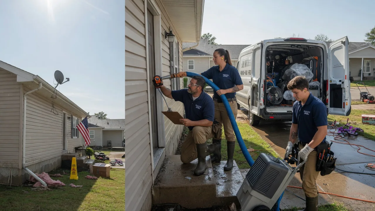 Ceiling Water Damage Restoration in Livingston, IL near me